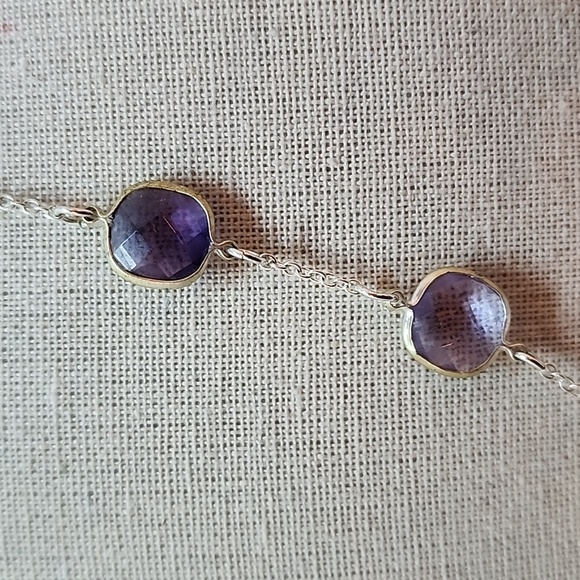 NRT Purple Faux Amethyst Faux Bead Necklace - Picture 4 of 6